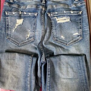 BKE Light Blue Distressed Skinny Jeans